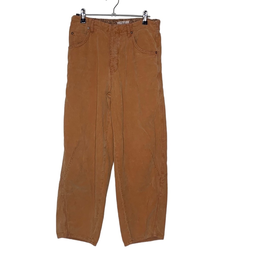 T26 We the Free Free People Corduroy Pants Elastic waist button fly slouchy